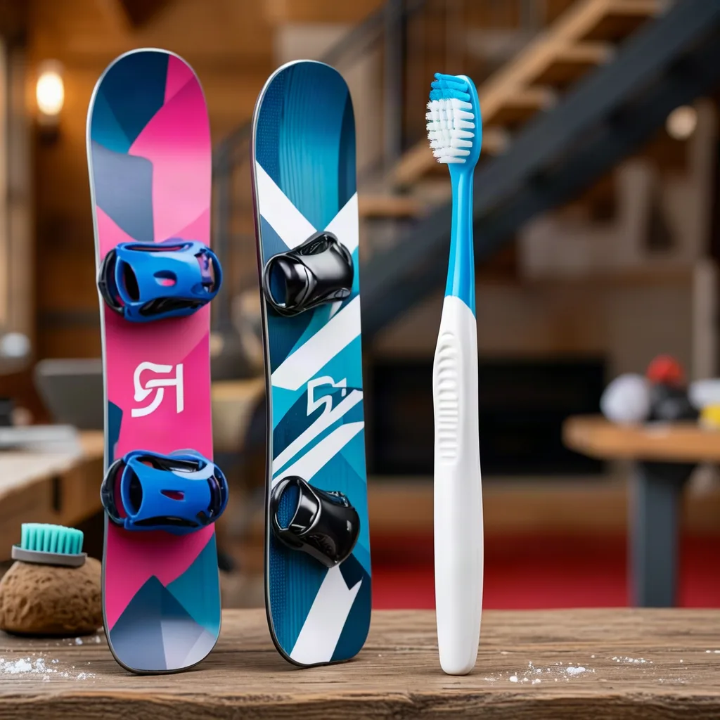 Cosmos 3 Super T2I, A toothbrush and a snowboard, Seed 42