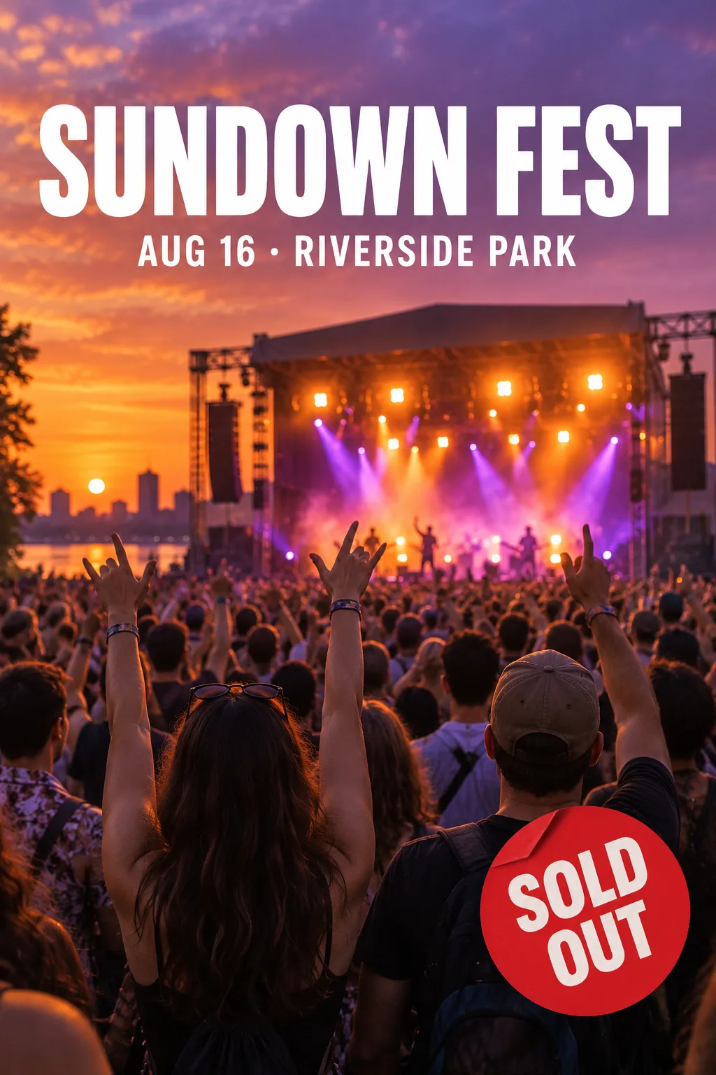 Remove a SOLD OUT stamp from a poster, input, Input image